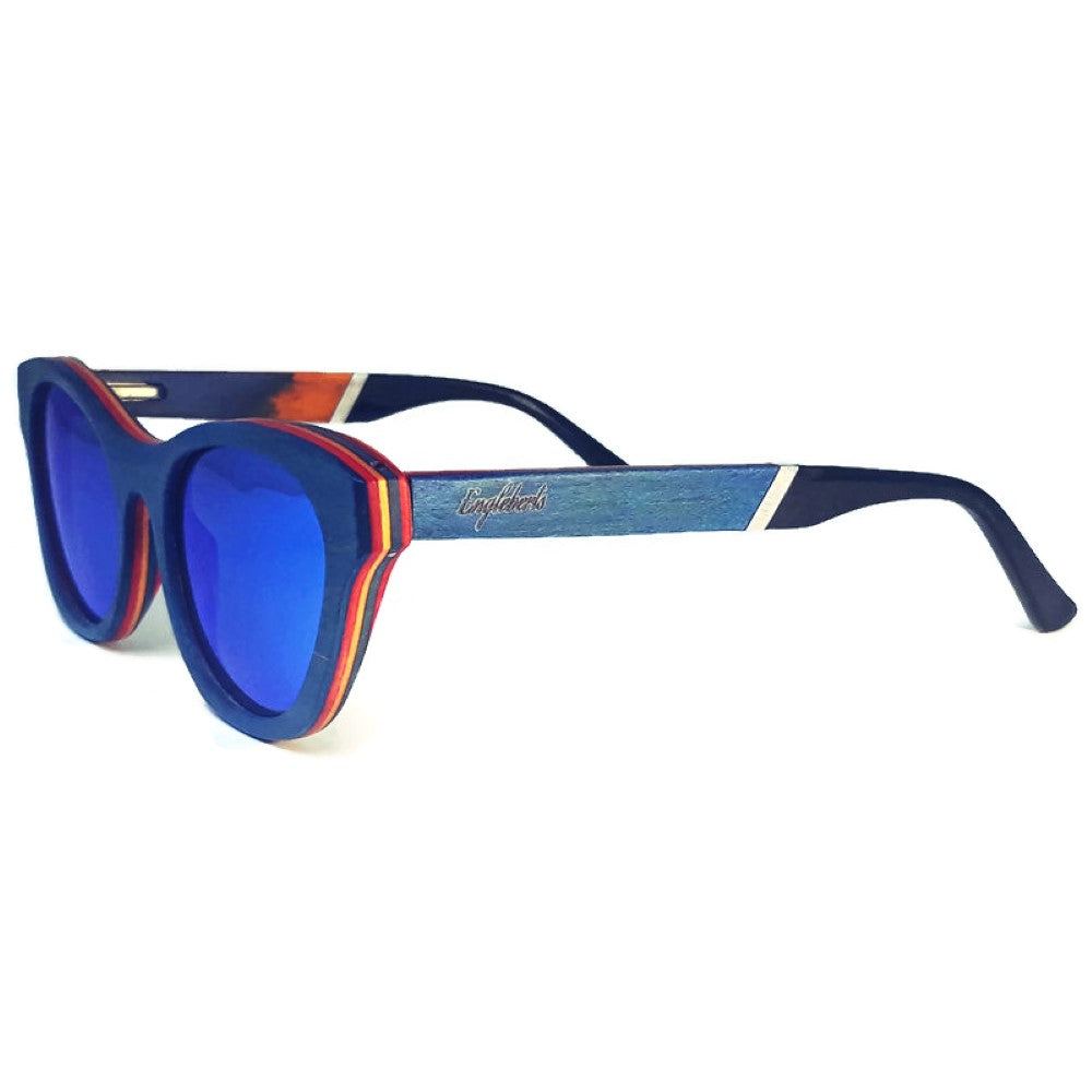 Beach Bound Skateboard Wood and Acetate Sunglasses, Polarized